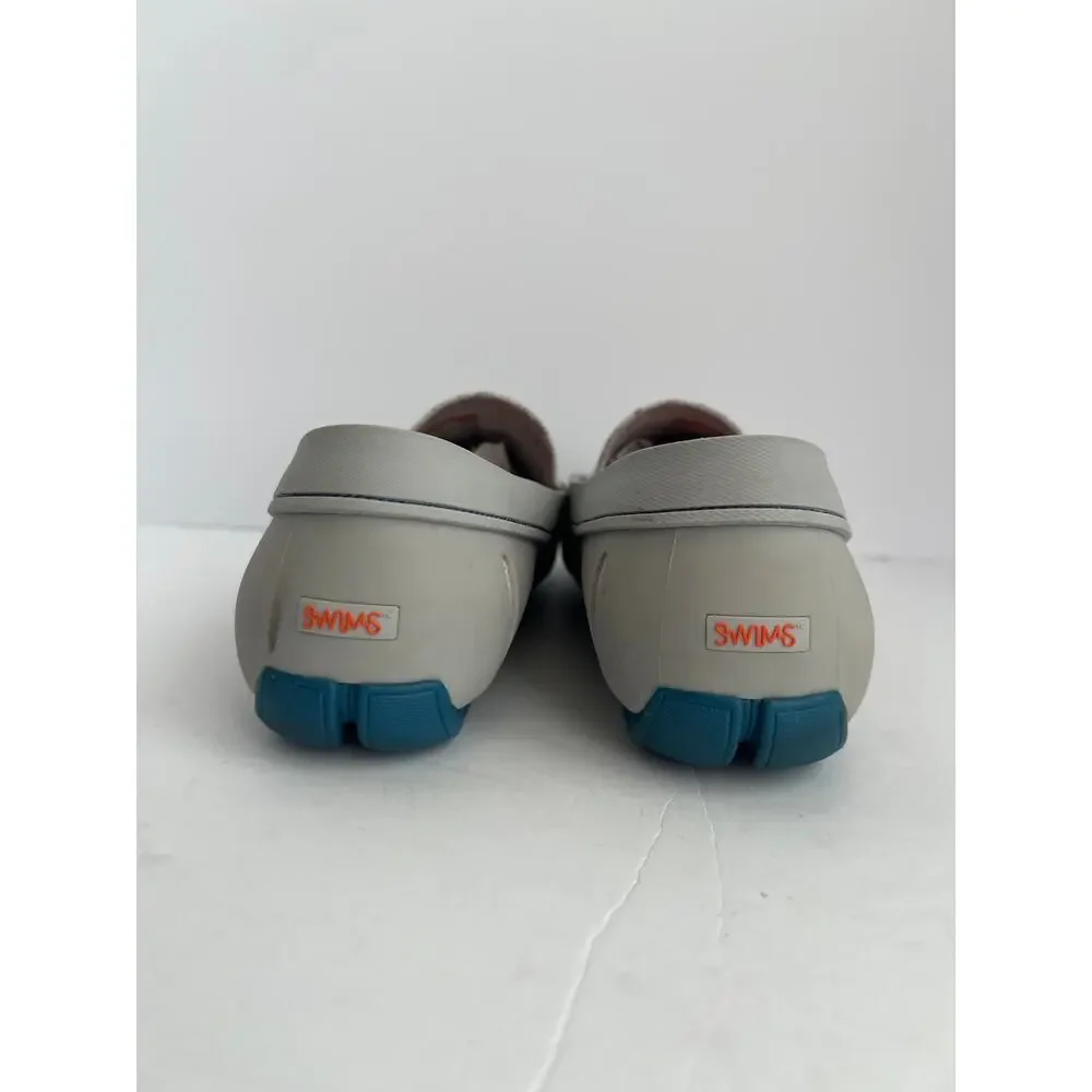 SWIMS Gray Knit Breathable Water Resistant Slip On Boat Driving Loafers Size 9